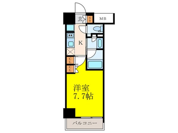 ザ・パークハビオ江坂公園の物件間取画像